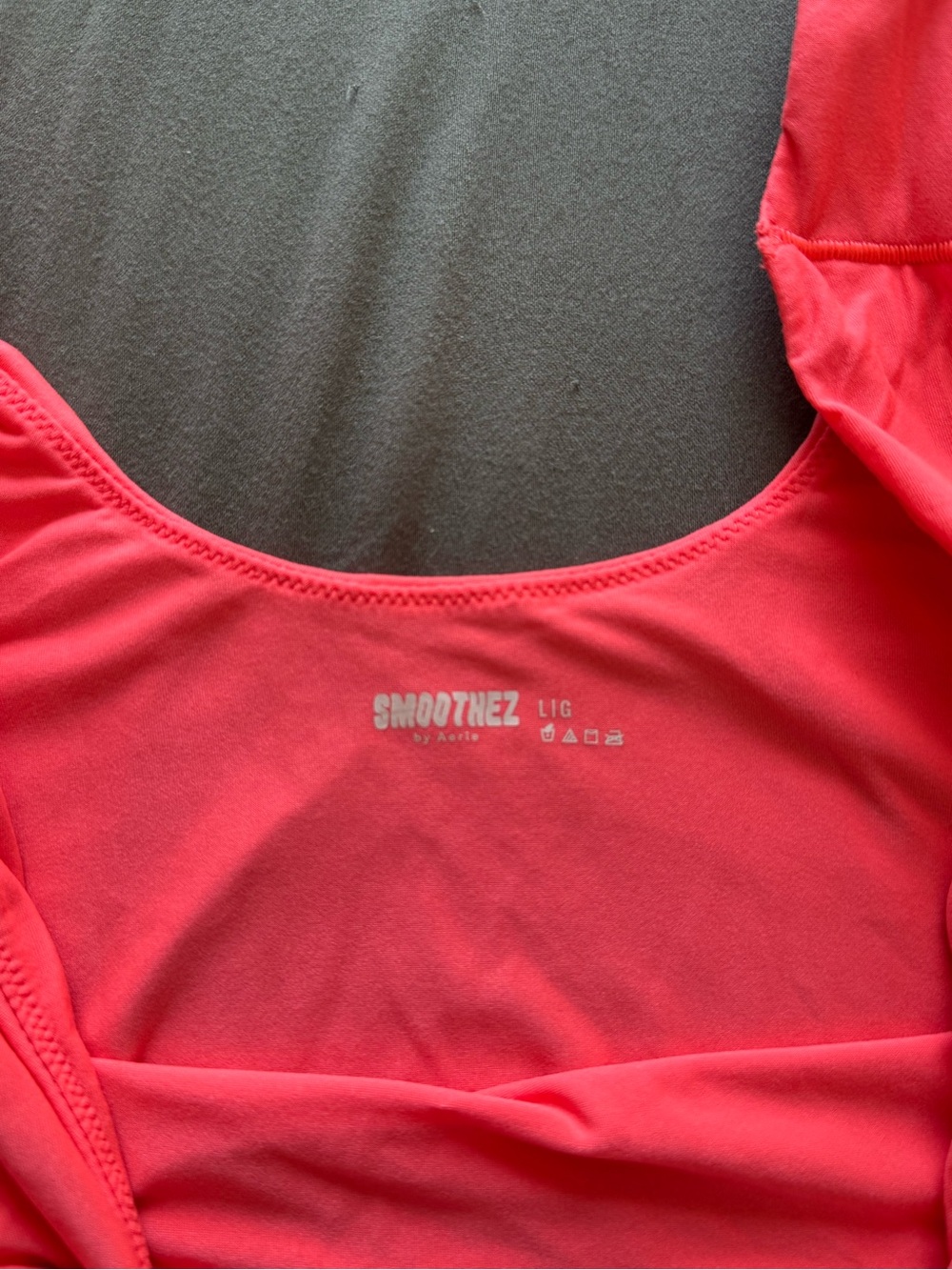 Bright Red Racerback Crop Top - Picture 3 of 3